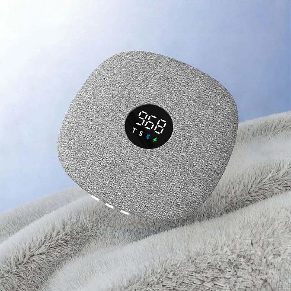 Bluetooth 5.4 Under Pillow Bluetooth Speaker Bone Conduction Sleep Aid Sound Machine LED Display Mini Bedroom Pillow Speaker