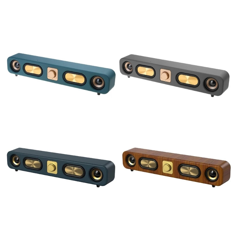 Bluetooth-compatible Speakers Wireless Sound Bar Speakers for Desktop Speakers Corded USB Connection for Monitors