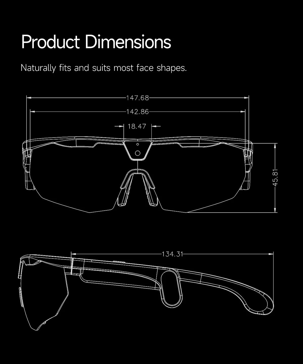 New AI smart glasses for outdoor cycling featuring an 800p camera and a compact, high-definition anti-shake action camera
