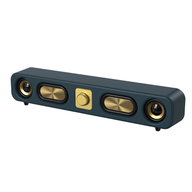Bluetooth-compatible Speakers Wireless Sound Bar Speakers for Desktop Speakers Corded USB Connection for Monitors