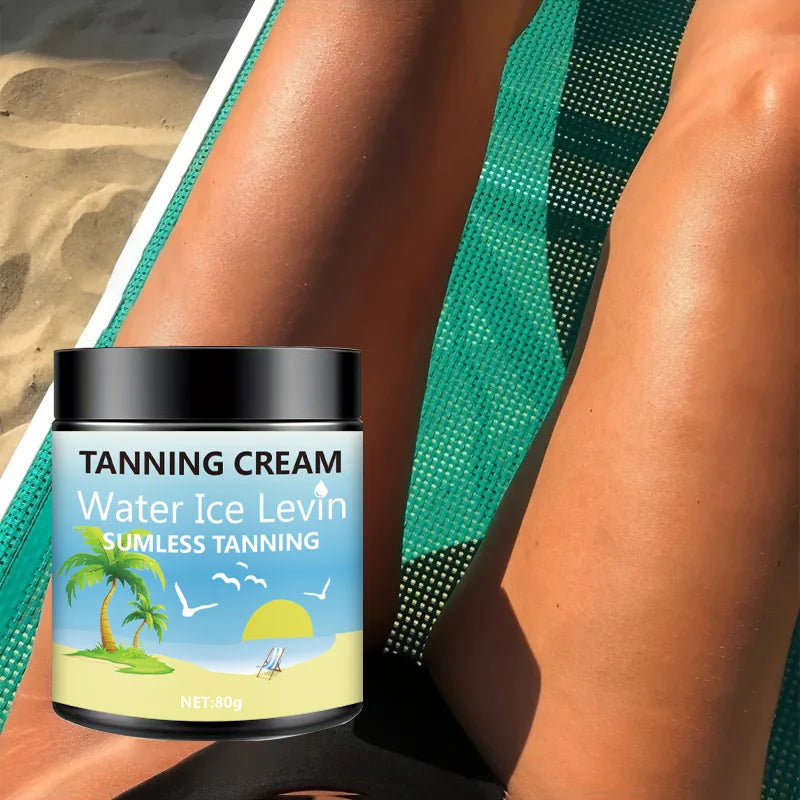 Shea butter Tanning Lotion, Shea Butter and Coconut Oil, Deeply Moisturizing, Fast Absorbing, Non-Greasy