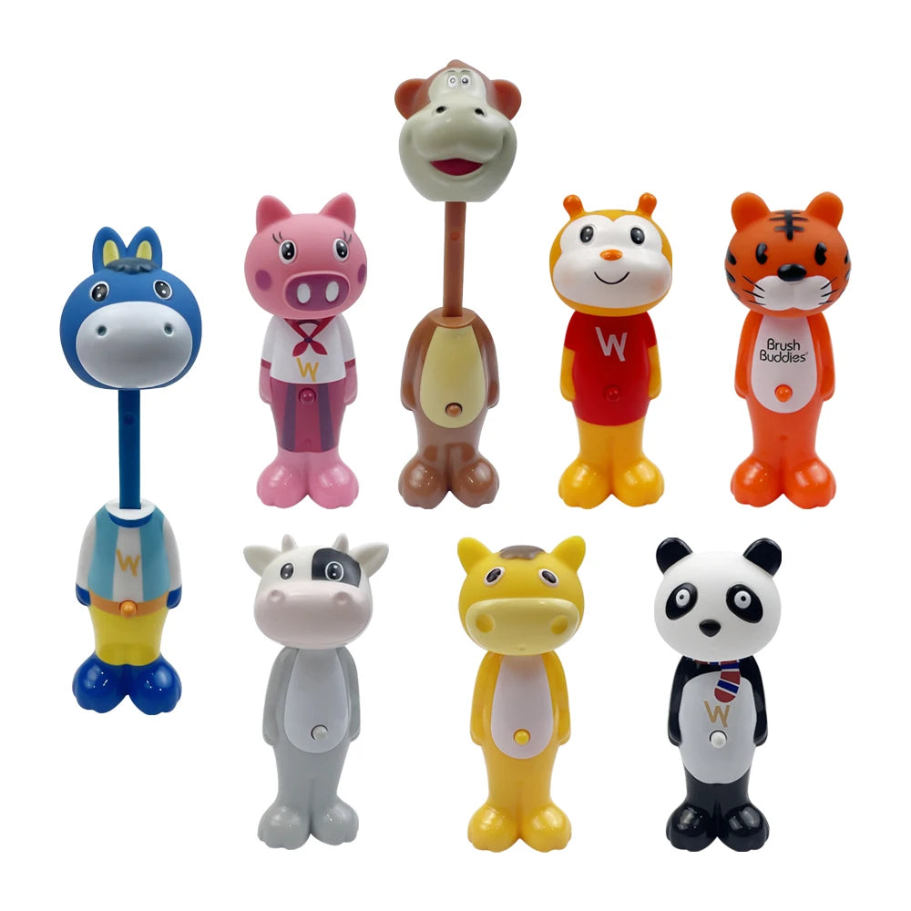 5pcs Cute Cartoon Soft Hair Toothbrush Soft Bristle Teeth Cleaning Brushing Bursh Tooth Brush Kids Training Oral Care