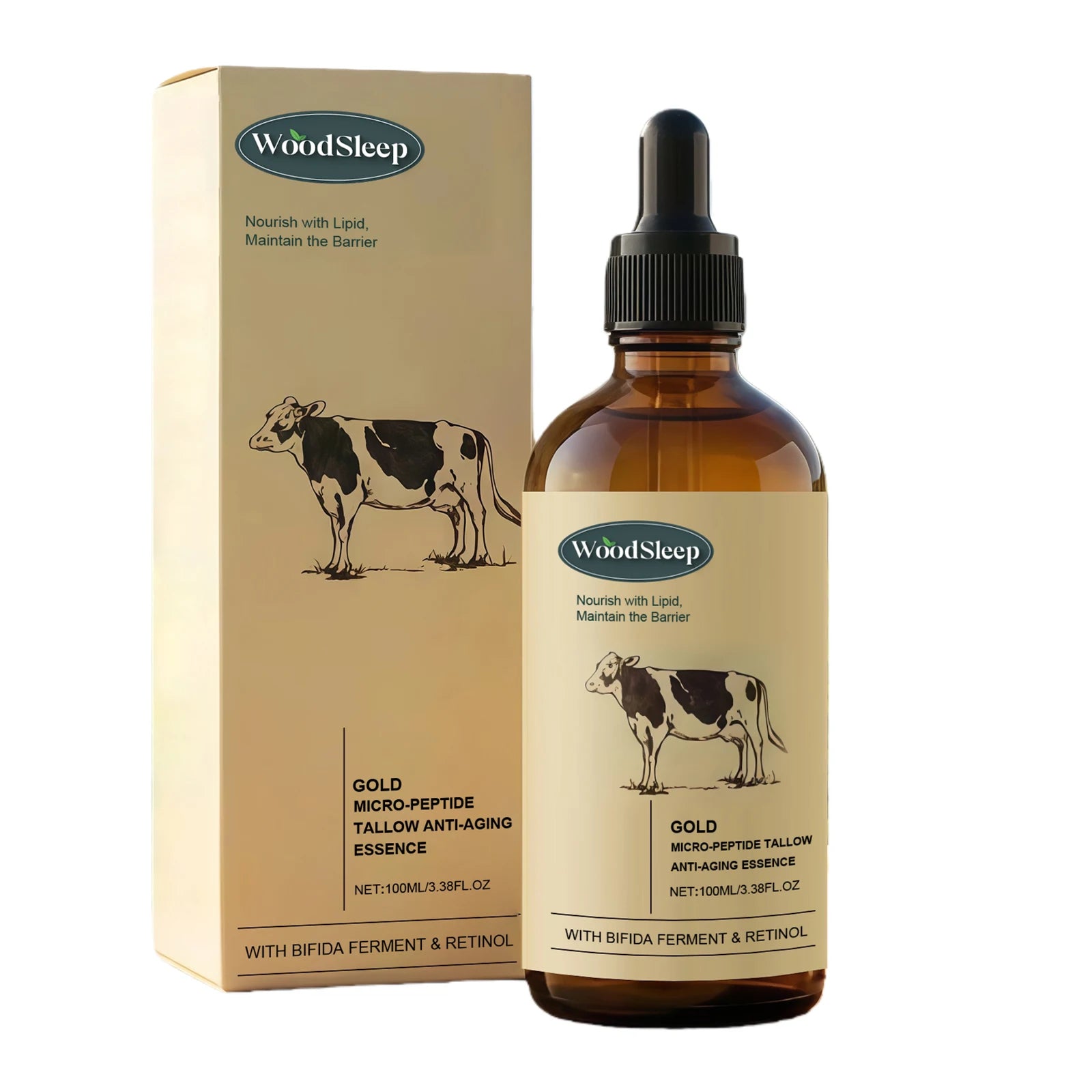 Beef Tallow Serum Anti-Wrinkle Shrinking Pores Tighten Loose Skin Reduce Fine Lines Hydrating Anti Aging Moisturizing Face Care