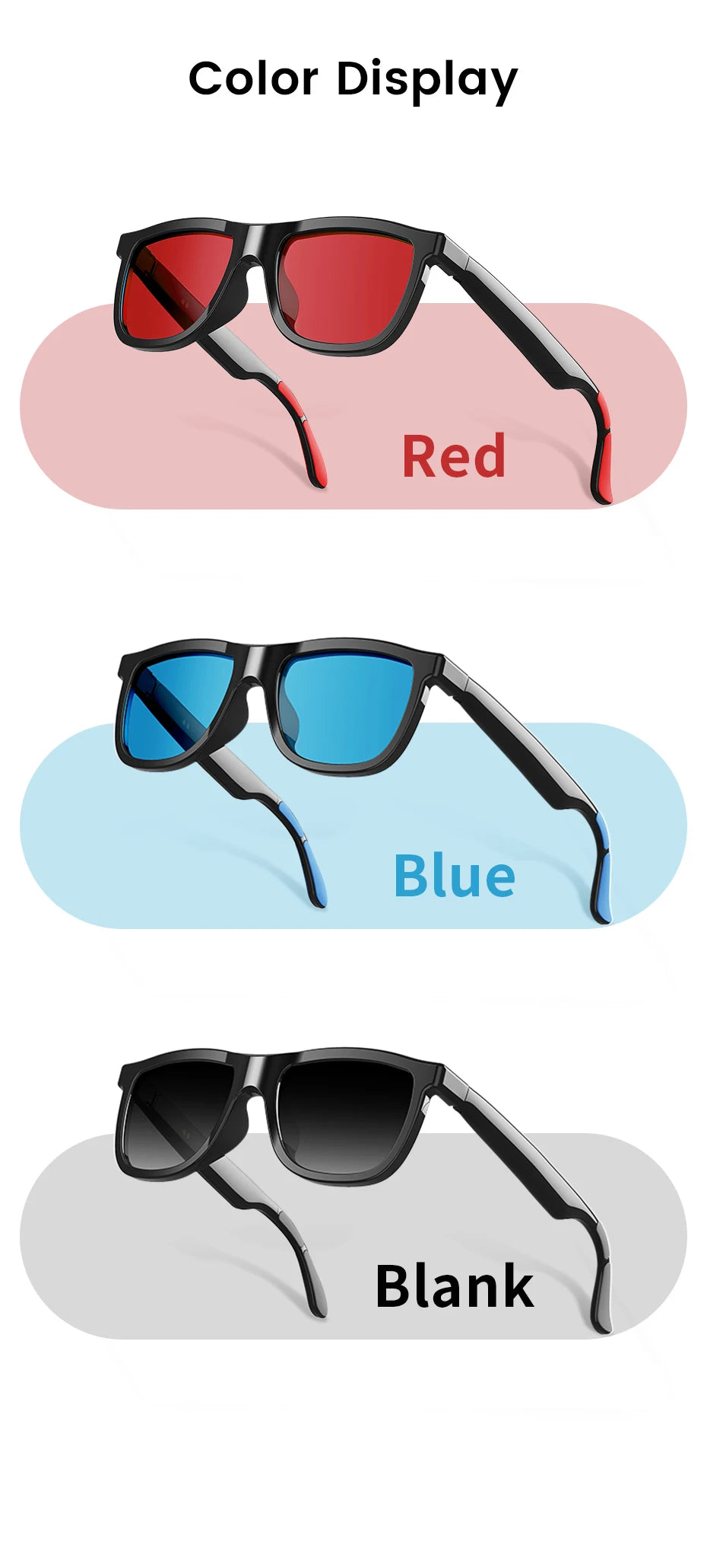 2026 AI Smart Glasses Touch Color-change  Electrochromic Lens AI Translation ChatGPT BT Call Dual-mic Music Audio Sunglasses Men