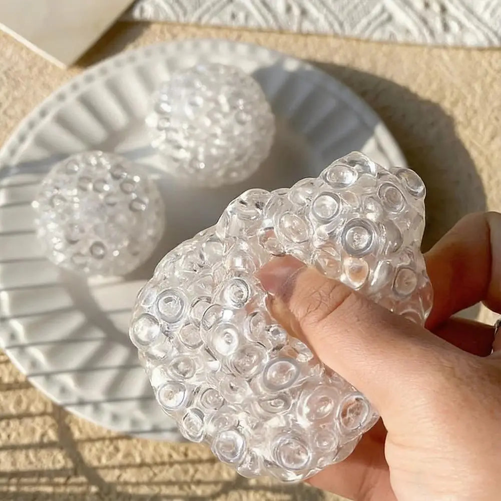 Squishy Balls Ice Beads Squeeze Toy Super Soft Fidget Sensory Toys for Kids Adults Anxiety Stress Relief Slow Rebound Gift