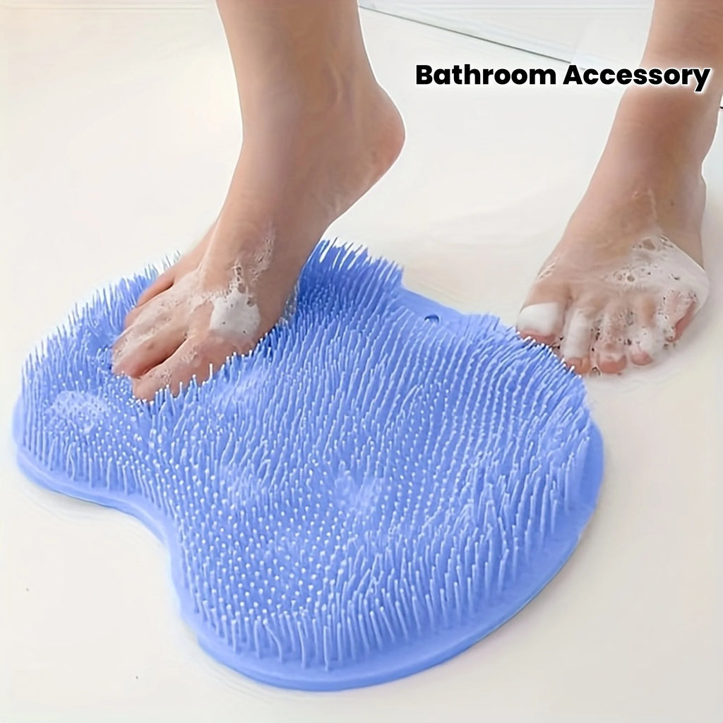 Anti-slip Shower Foot Scrubber Massager Cleaner Exfoliating Foot Massage Mat for Shower Bathroom