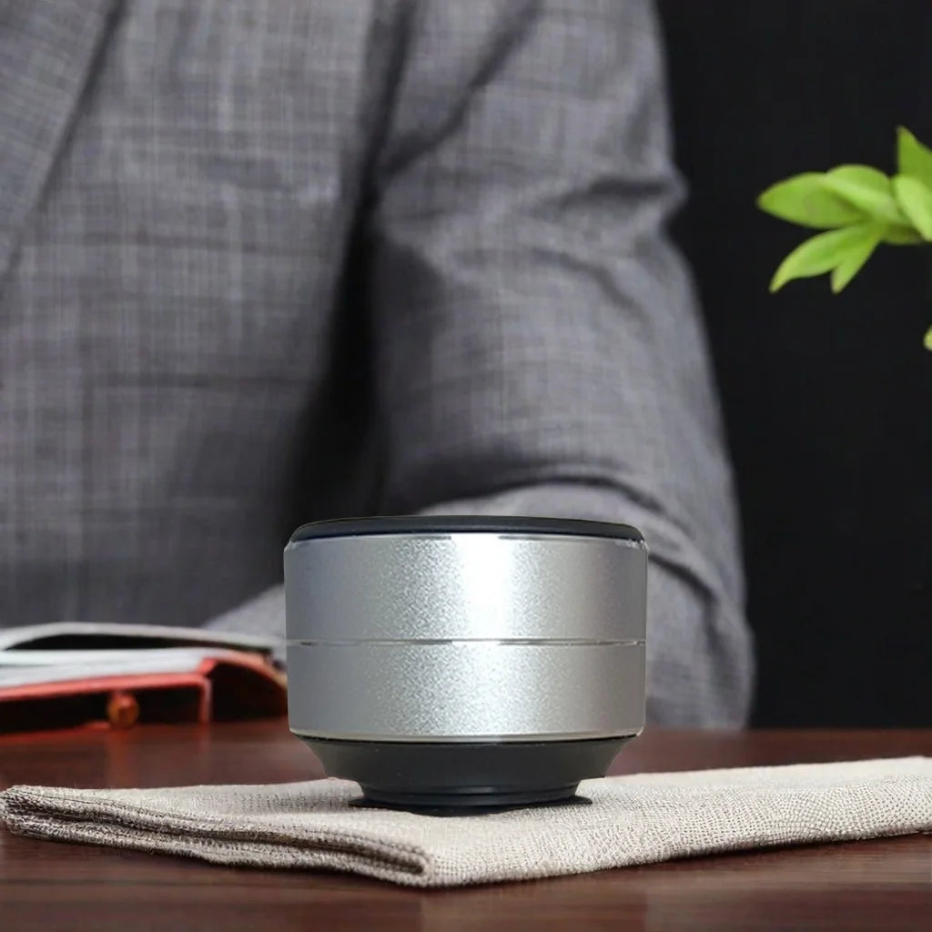 Wireless Bluetooth Vibration Speakers Mini Bone Conduction Speaker Stereo Audio Digital TWSDropshipping Portable Metal Speaker