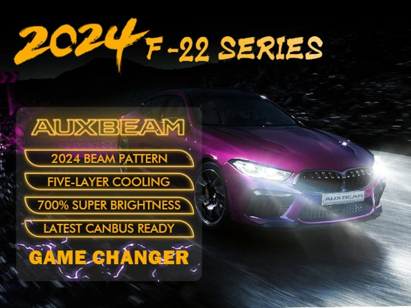 AUXBEAM 110W LED Headlight Bulbs H4 H7 H11 H13 9005 9006 9007 9012 6500K LED Bulbs Canbus Headlamp Bulbs