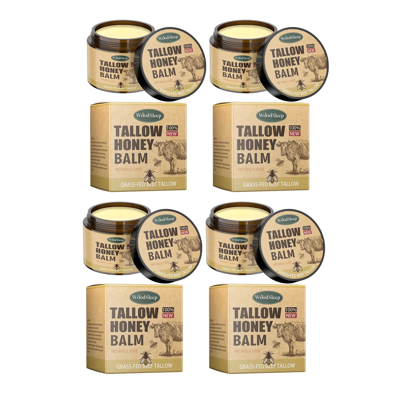 Beef Tallow Honey Moisturizer Cream Nourish Hydrating Brighten Face Body Lotion Gentle Skin Rejuvenation Balm Korean Cosmetics