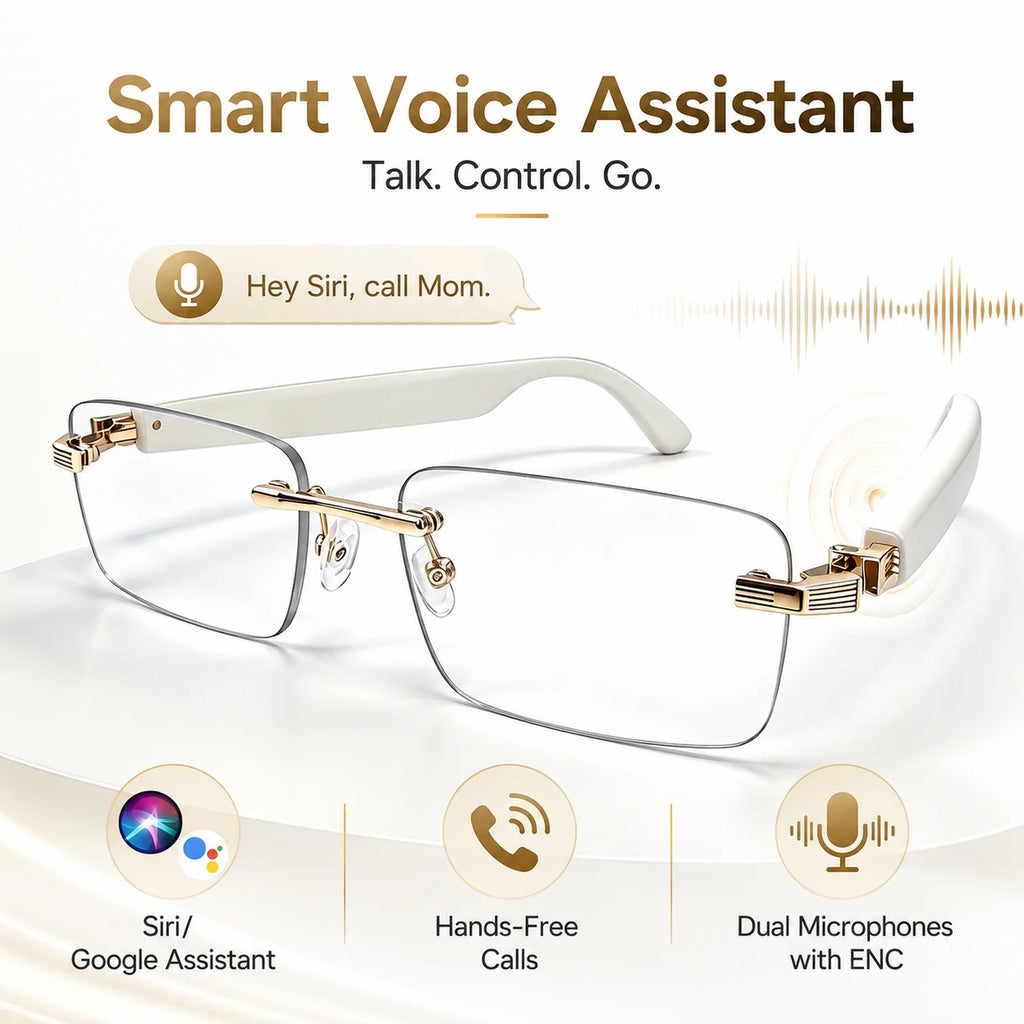 AI Smart Bluetooth Glasses Sunglasses Smartglasses Open Ear Audio Dual Mic ENC Photochromic UV400 Blue Light for Driving Use