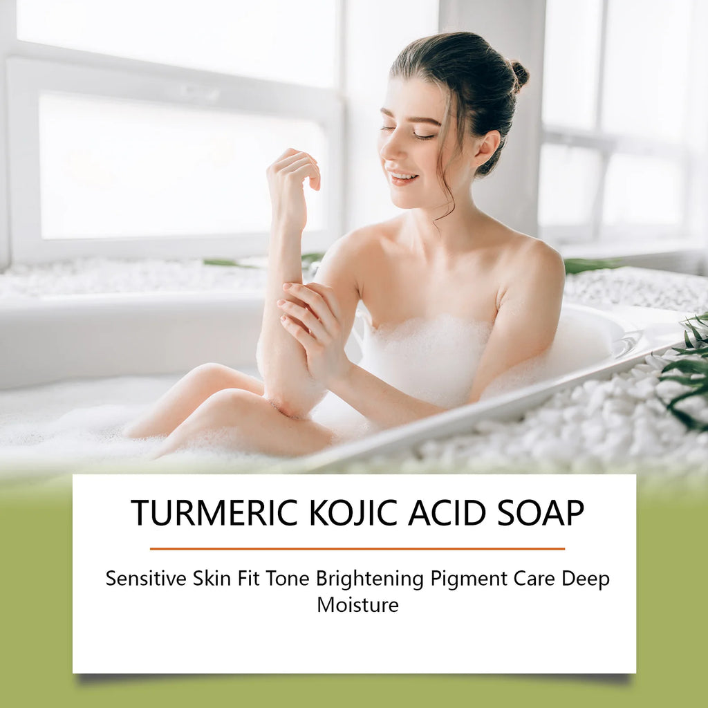 Turmeric  Soap Deep Hydration Brightening  Soft Smooth  Skin Lightening Soap 100g