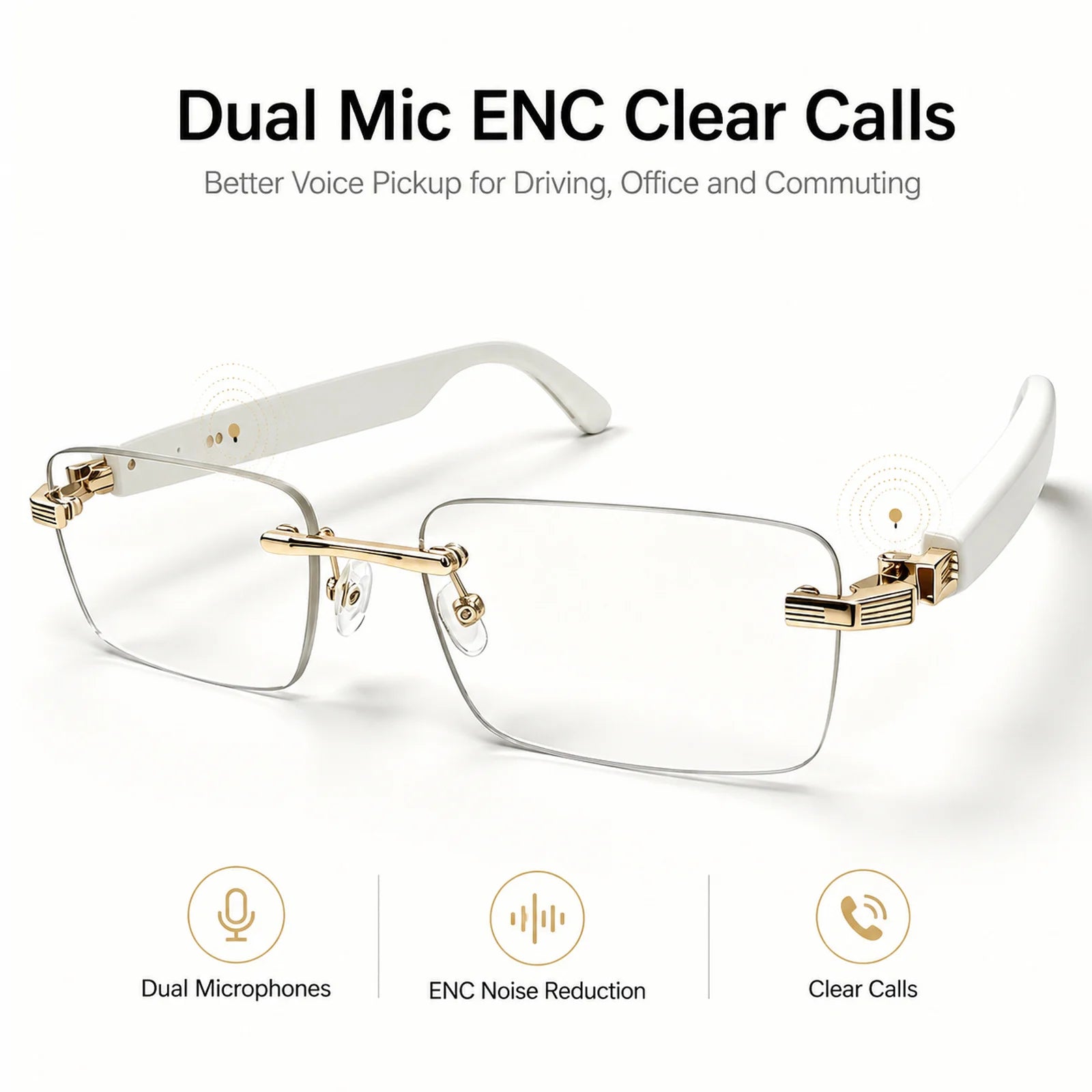 AI Smart Bluetooth Glasses Sunglasses Smartglasses Open Ear Audio Dual Mic ENC Photochromic UV400 Blue Light for Driving Use