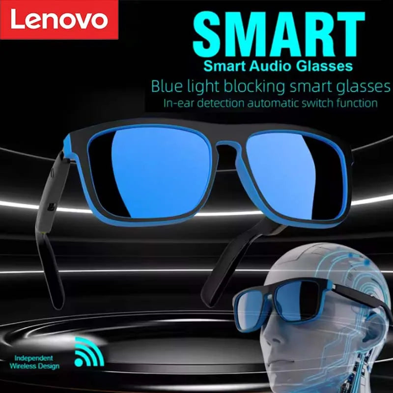 Lenovo AI Intelligent Sunglasses For Men And Women Polarized Anti Uv Sunglasses Air Conduction AI Intelligent Glasses