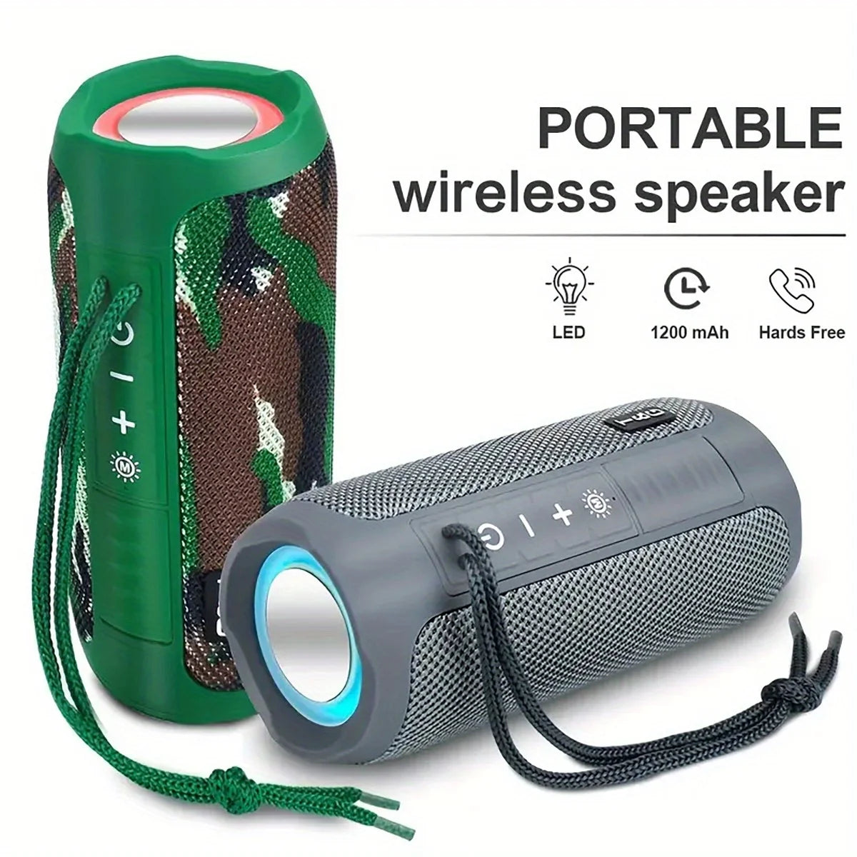 T&G227 Wireless Bluetooth Speakers Portable BT Speaker With Stereo Sound & IPX6 Waterproof Showerproof For Party Beach Camping