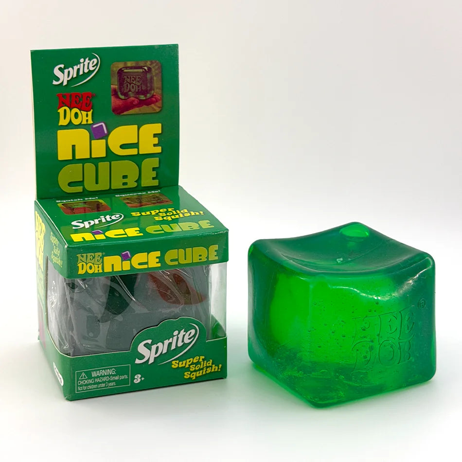 Squishy Trending Nee Doh Cube Squish Toy, Soft Sprite Squeeze Stress Relief Fidget Toy, Sensory NeeDoh for Kids & Adults