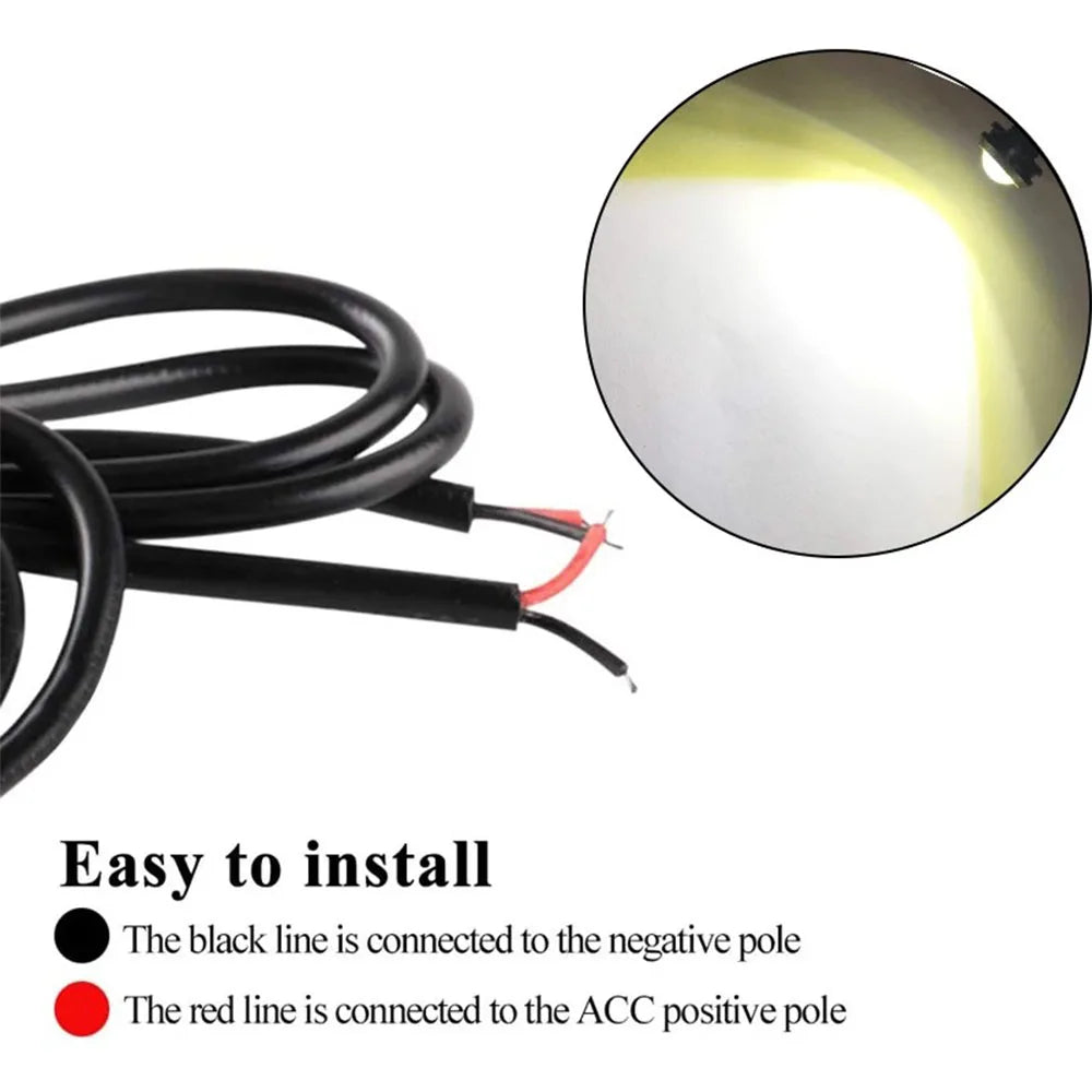 2/4/10pcs 23mm COB Eagle Eye Lamp LED driving lights drl LED Car Daytime Running Light Led Reverse light Car grille signal light
