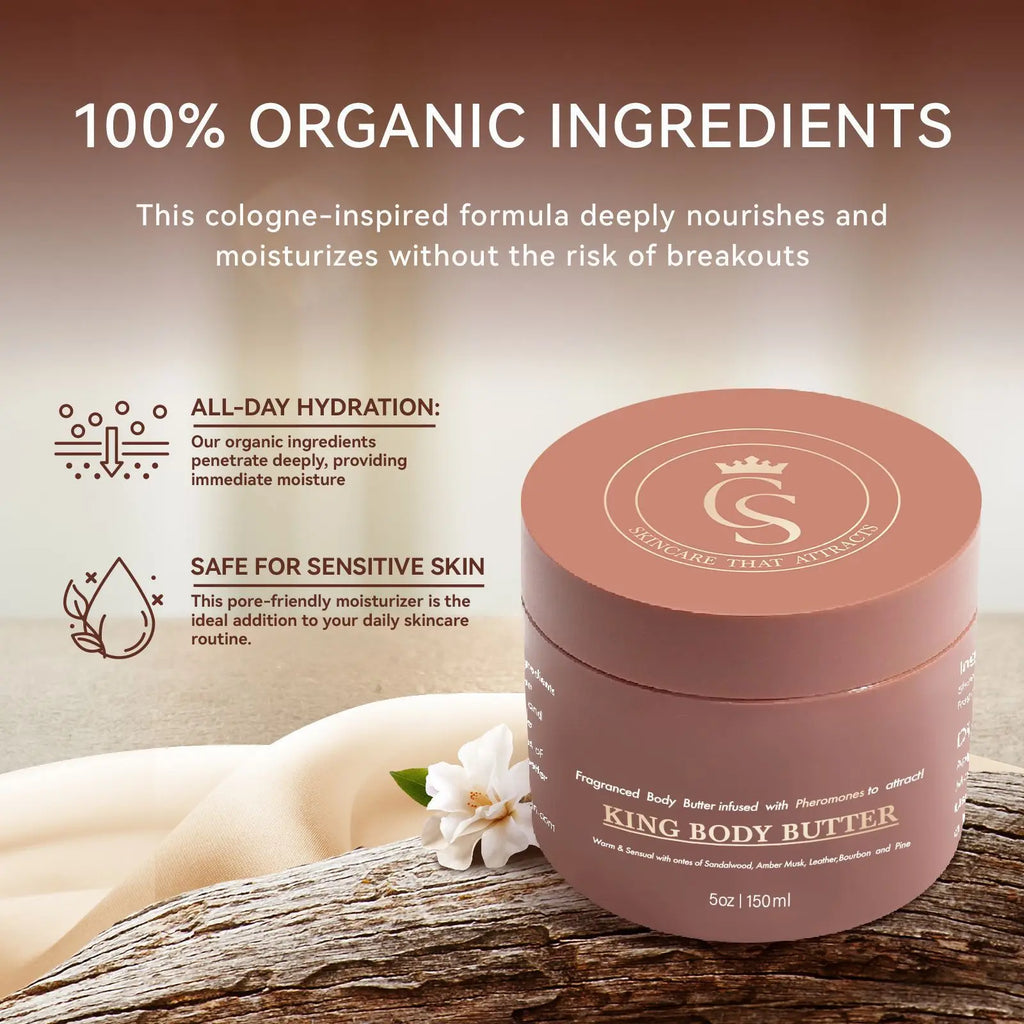 New Hot selling King Cologne Body Butter Moisturizing Cream
