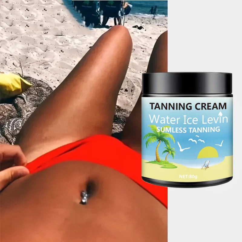 Shea butter Tanning Lotion, Shea Butter and Coconut Oil, Deeply Moisturizing, Fast Absorbing, Non-Greasy