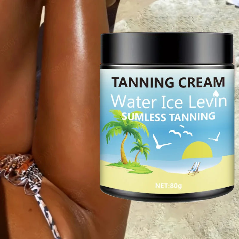 Shea butter Tanning Lotion, Shea Butter and Coconut Oil, Deeply Moisturizing, Fast Absorbing, Non-Greasy