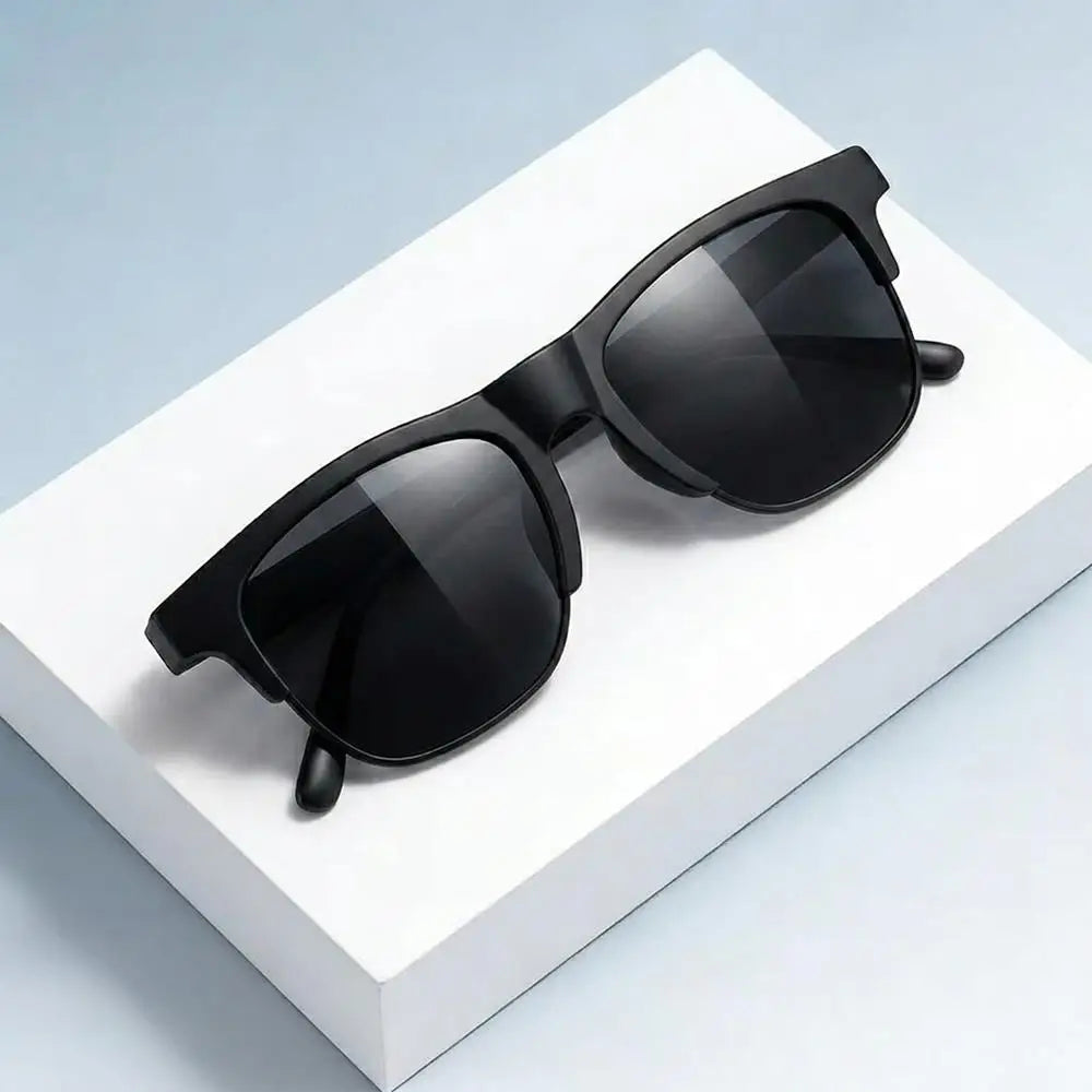 AI Smart Glasses Translation Hands-Free Calling AI Chat Logging Music Playback Men Bluetooth Sunglasses Touch Control Camera