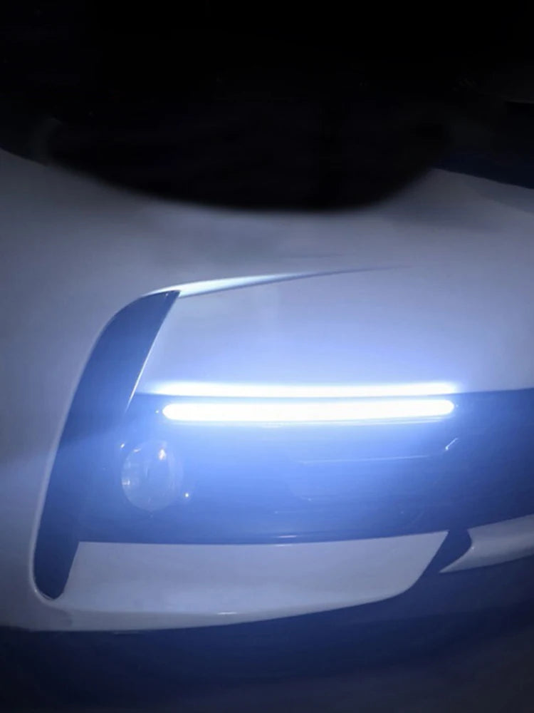 Car DRL Daytime Running Light Car Streamer Flow Day Light Auto Headlight Sequential Strip 2 Pcs/set