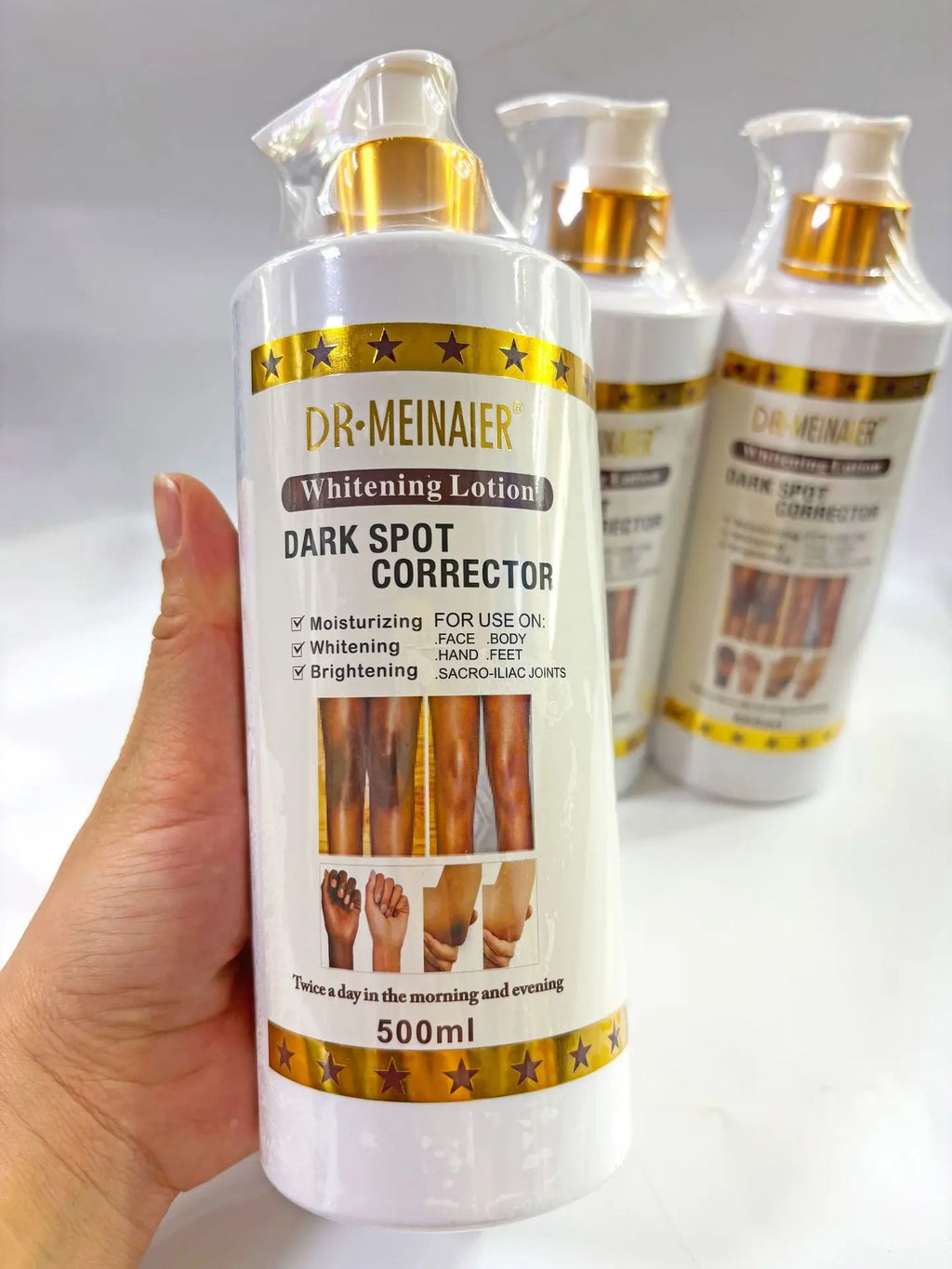 500ml Vegan Brightening Body Lotion, with AHA, Niacinamide, Moisturizing, Hydration, for All Skin Type, Radiant Skin Body Cream