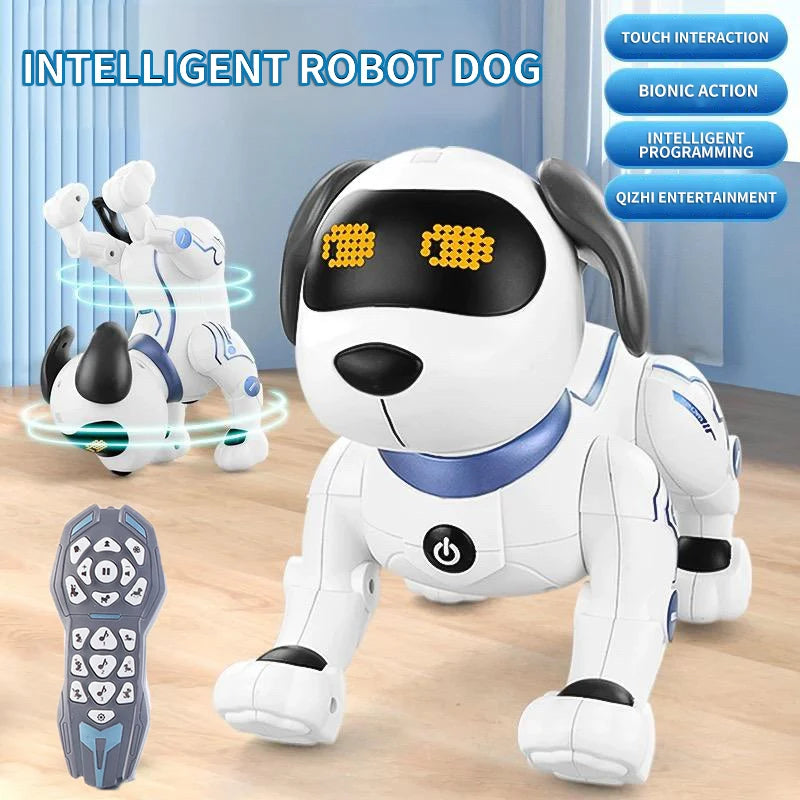 Children's AI Intelligent Pet Dog Intelligent Programming Voice Touch Sensing Mechanical Dog Robot Perfect Children's Gift