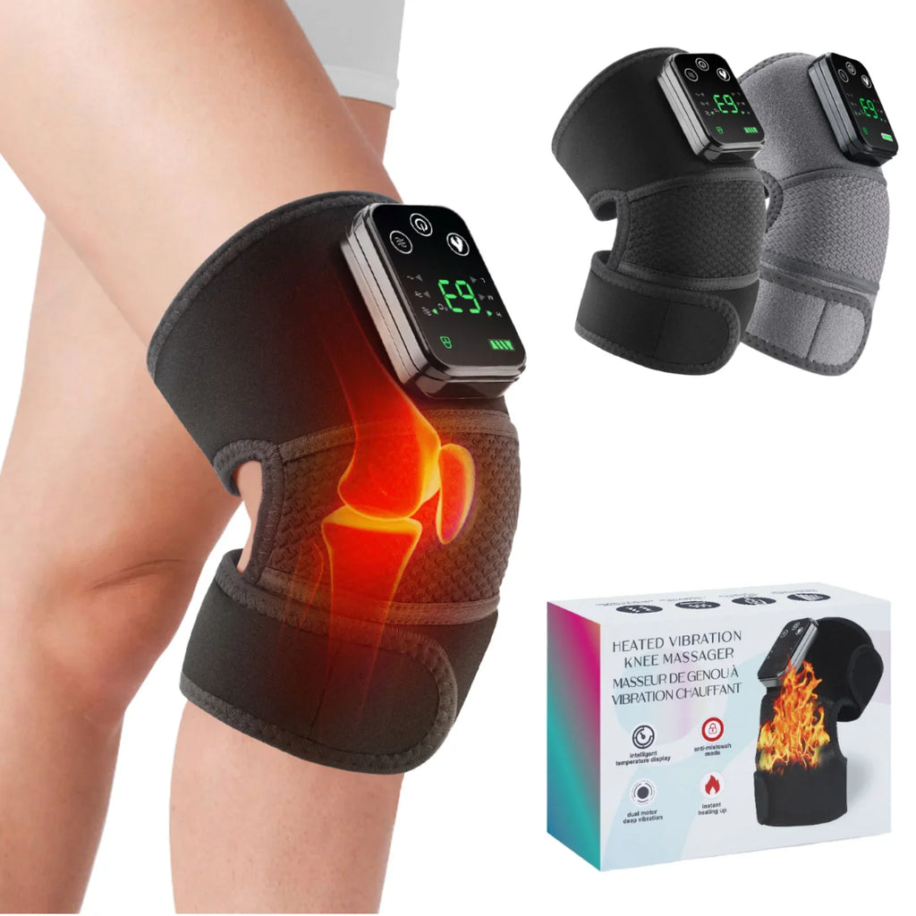 2026/Best sales Wireless Knee Massager Hot Compress for Effective Physiotherapy and Pain Relief