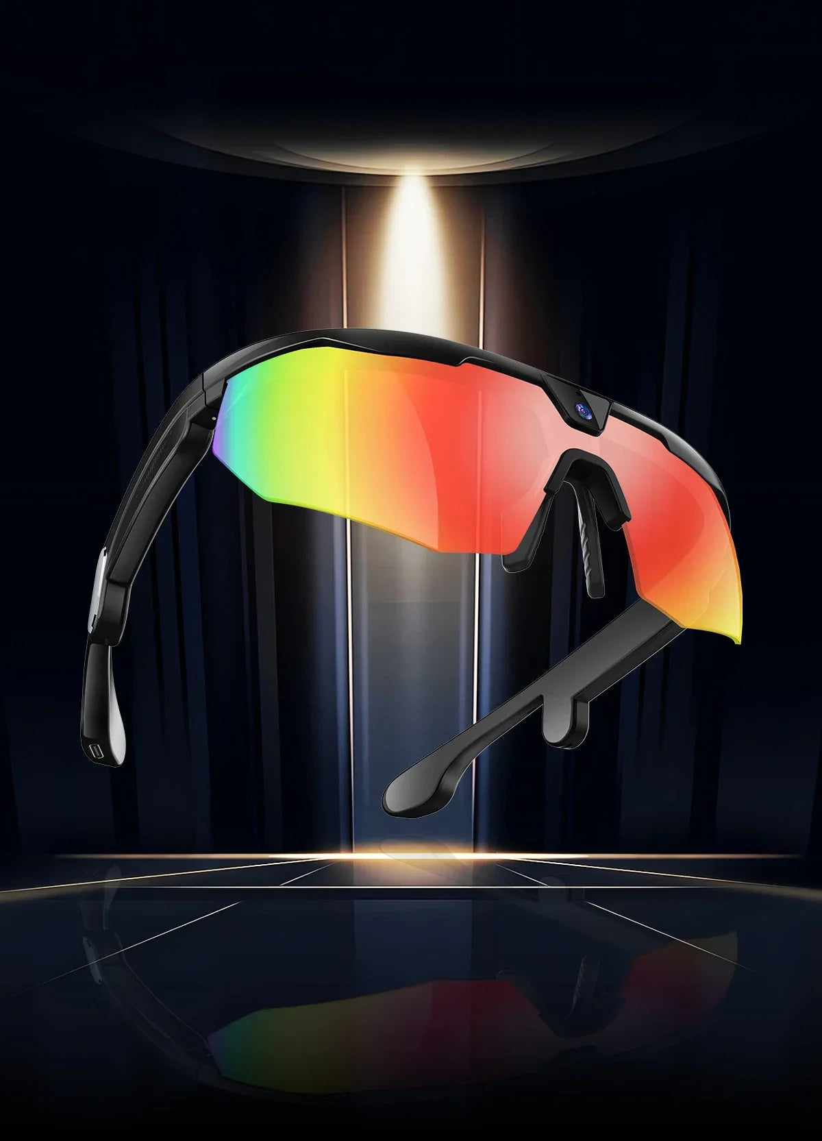 2026New AI Smart Glasses 1200P Camera 4K Anti-Shake Cycling Waterproof Goggles AI Voice Translator Call Open Ear Smart Sunglasse