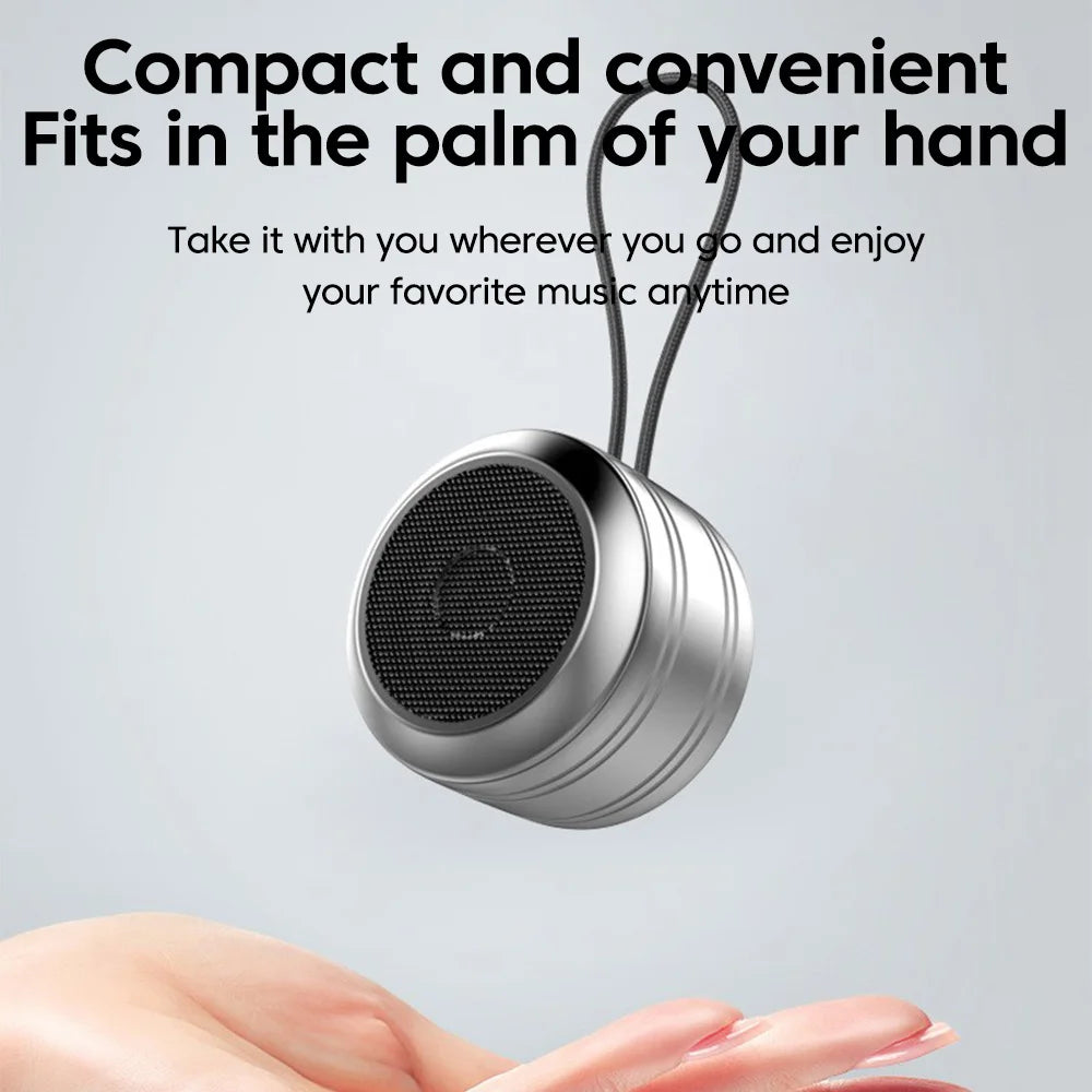 Portable wireless Bluetooth5.0 speaker - compact music audio system suitable for indoor and outdoor use