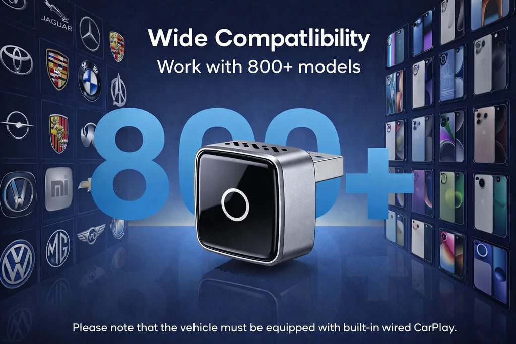 2in1 Wireless CarPlay Dongle Wireless Android Auto Adapter AI Smart Box Car Intelligent Systems For Car With Wired CarPlay