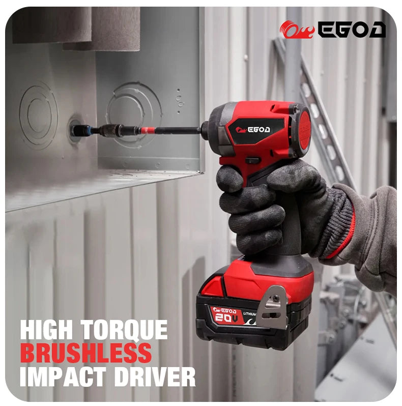 Electric Goddess Impact Driver 160NM Electric Driver For 20V Milwaukee Lithium Battery Brushless screwdrivers Power Tool ﻿