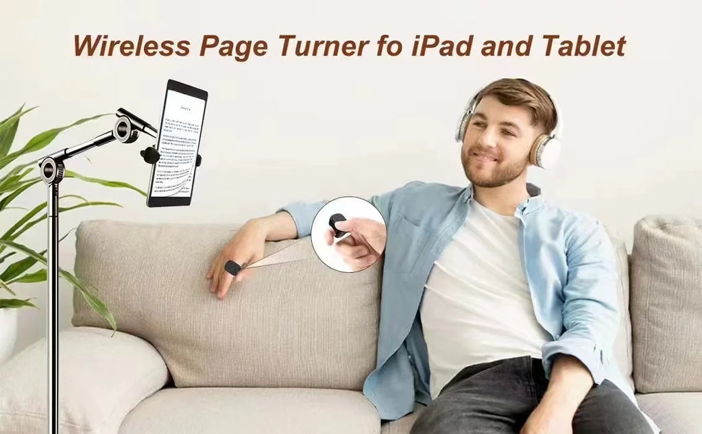 TikTok Scrolling Ring Bluetooth Remote Control Page Turner Camera Shutter Video Music Controller for iPhone iPad Android