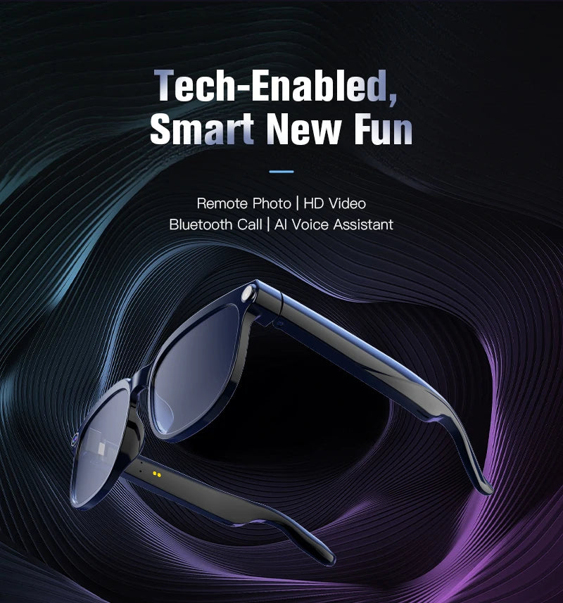 2026 AI Smart Glasses AI Translation 800W HD Camera 4K Shooting Image Bluetooth Call Recording Music Smart Sunglasses 2026 New
