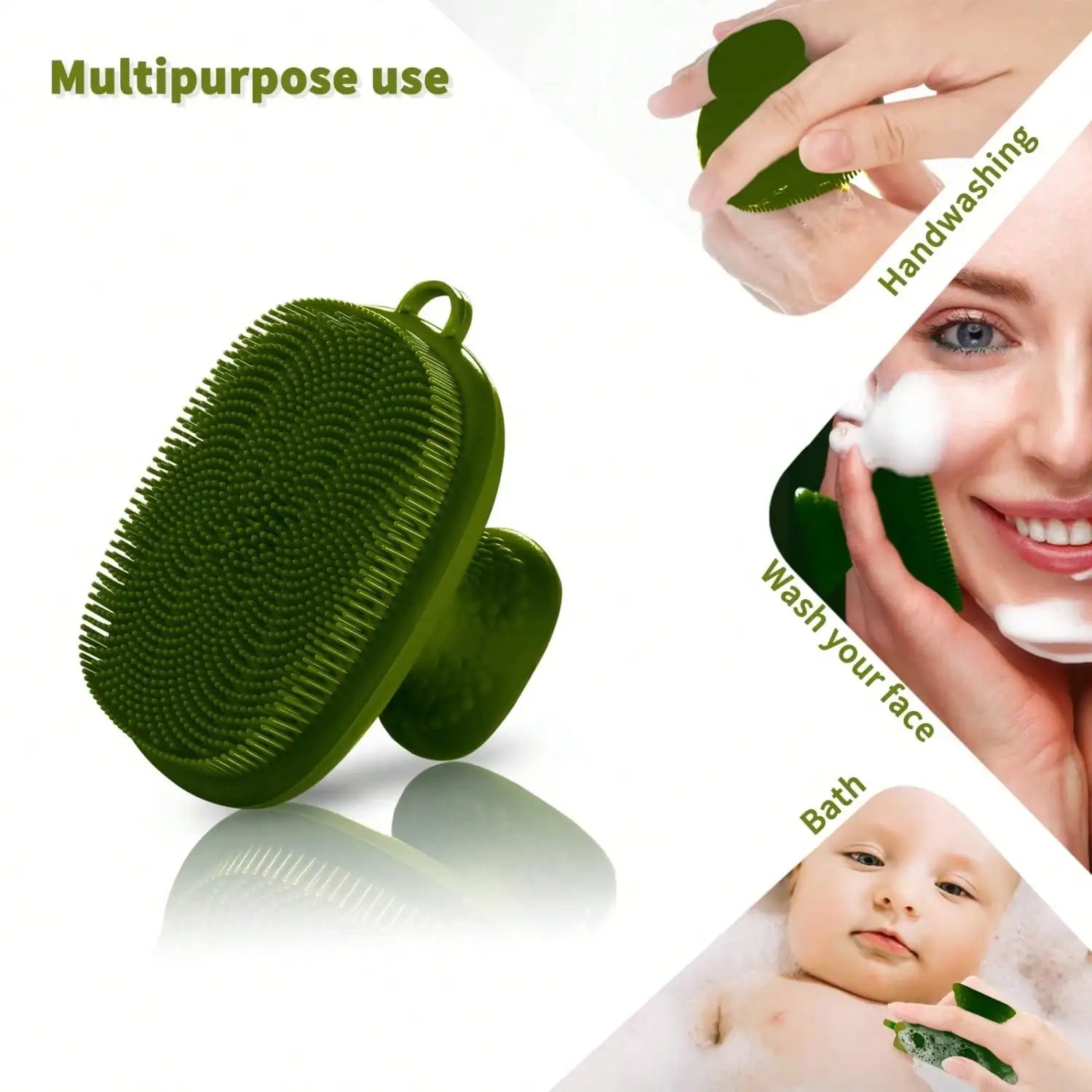 Face Scrubber, Silicone Face Scrubber For Men Facial Cleansing Brush Silicone Face Wash Brush Manual Waterproof Cleansing Skin Care Face Brushes For Exfoliating