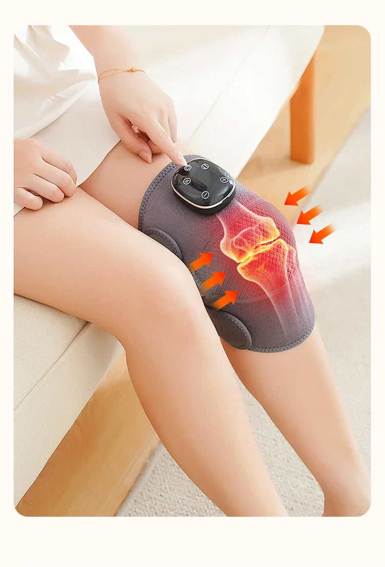 2026/Best sales Wireless Knee Massager Hot Compress for Effective Physiotherapy and Pain Relief