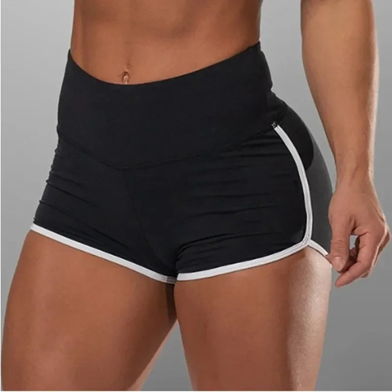Summer Women Underwear Big Size Shorts Sexy Solid Color High Waist Sports Running Tight Hip Lifting Shorts Yoga
