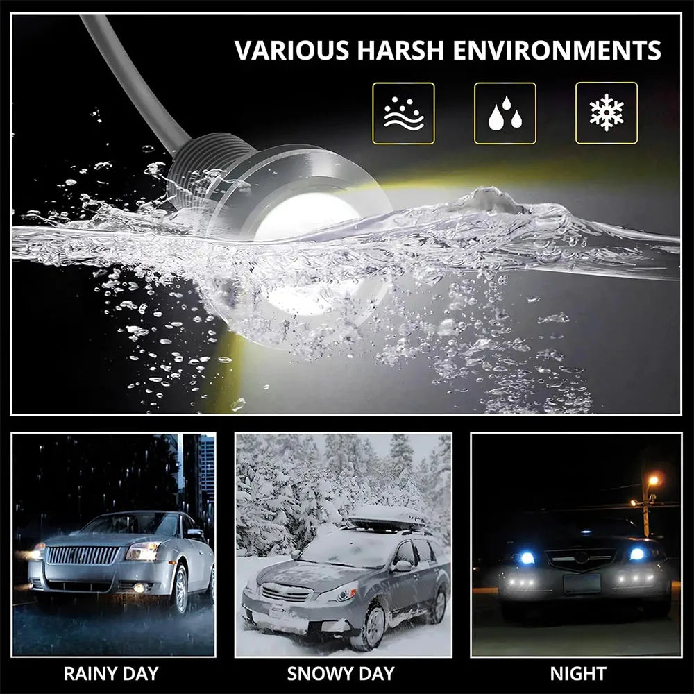 2/4/10pcs 23mm COB Eagle Eye Lamp LED driving lights drl LED Car Daytime Running Light Led Reverse light Car grille signal light
