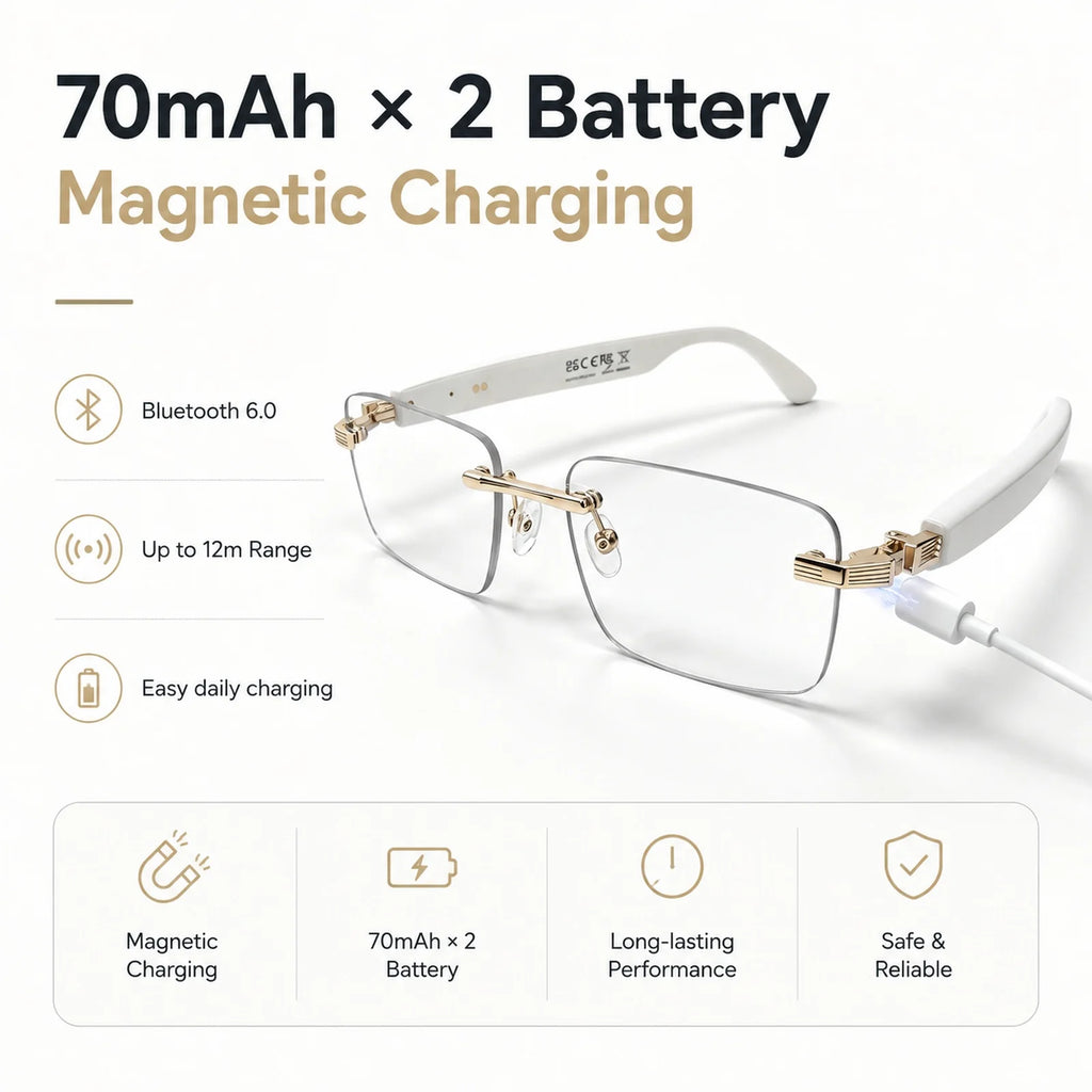 AI Smart Bluetooth Glasses Sunglasses Smartglasses Open Ear Audio Dual Mic ENC Photochromic UV400 Blue Light for Driving Use