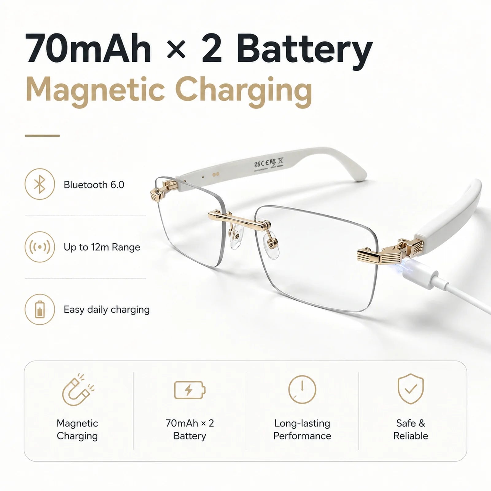 AI Smart Bluetooth Glasses Sunglasses Smartglasses Open Ear Audio Dual Mic ENC Photochromic UV400 Blue Light for Driving Use