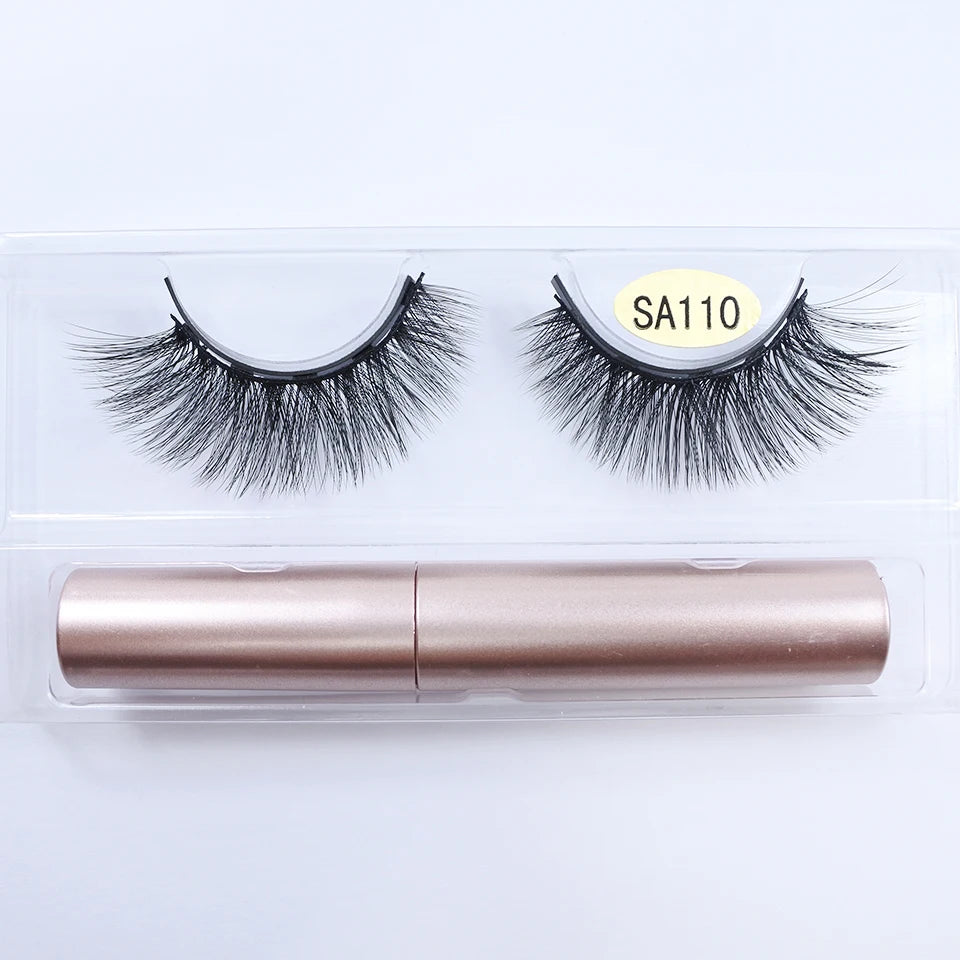REDSIREN Natural Magnetic Lashes Makeup 1/5Pairs Reusable Magnetic  Eyelashes and Eyeliner Kit