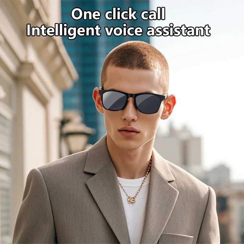 AI smart glasses voice assistant music expert cycling sunglasses wireless Bluetooth calling glasses
