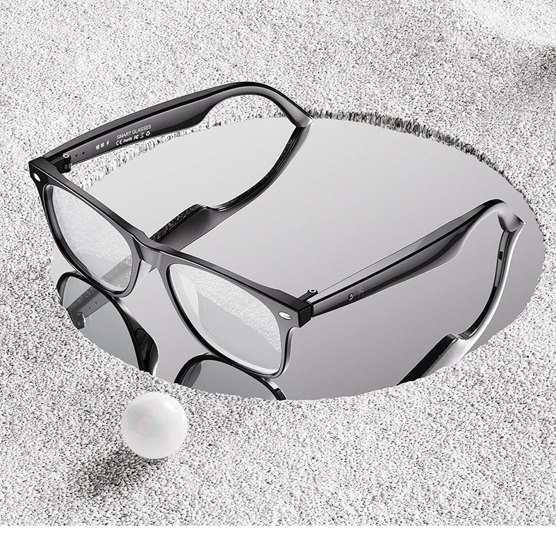 AI Smart Glasses for Men Smart Translation Glasses with Waterproof Call Function BT Smart Sunglas Outdoor Sports Headphones