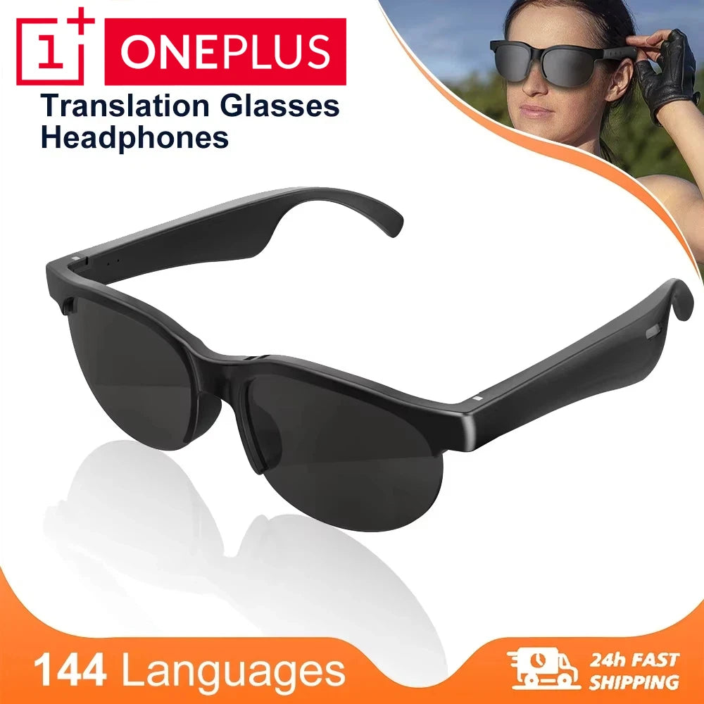 OnePlus AI Smart Glasses AI Translation HD Hands-Free Calling AI Chat Logging Music Playback 8K Smart Sunglasses