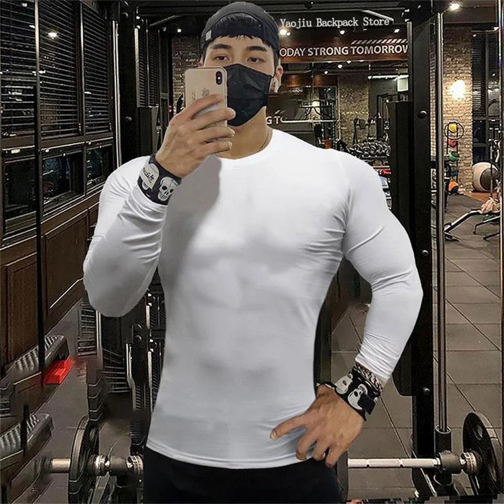 Men's Rash Guard Anime Manga Print Gym Compression Shirt