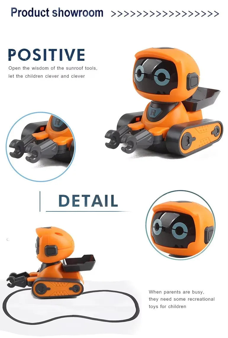 Smart Robot Toy For Early Education Track Drawing Cute Fun Sound Effect Children's Gift Intelligent AI Toy Educational Plaything