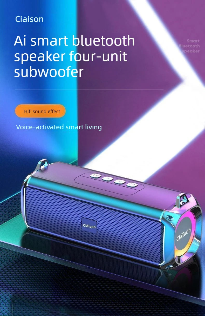 Bluetooth Audio Dual Speakers Diaphragm Bluetooth Small Speakers Loud Volume Subwoofers Plug-in Cards Wireless Speakers