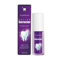 Purple Whitening Toothpaste Remove Stains Reduce Yellowing Teeth Color Correcting Brightening Repairing Fresh Breath Gums Care