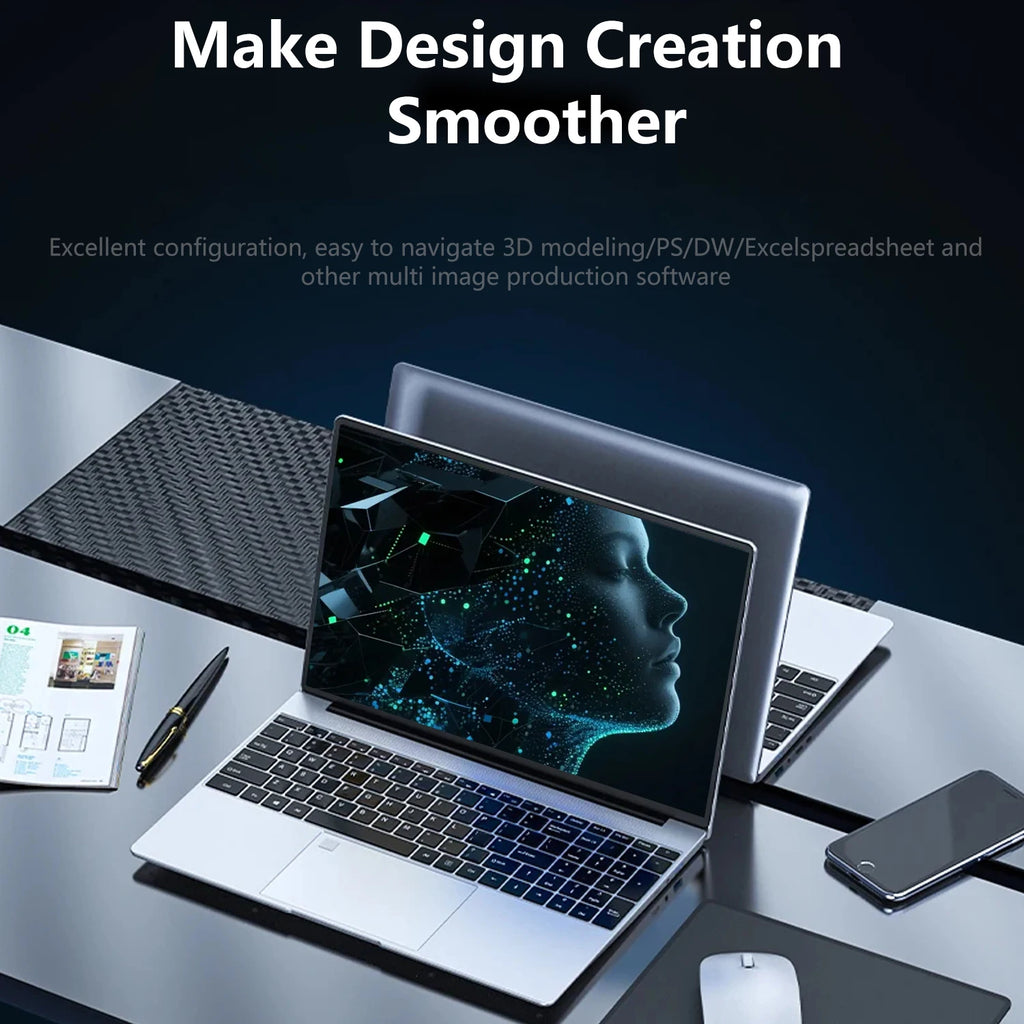 Ultrabook Computer 15.6 Inch Laptop Intel Core i9 10980HK Windows 11 Pro 32GB DDR4 M.2 2TB SSD Fingerprint Unlock WIFI 4K Elite