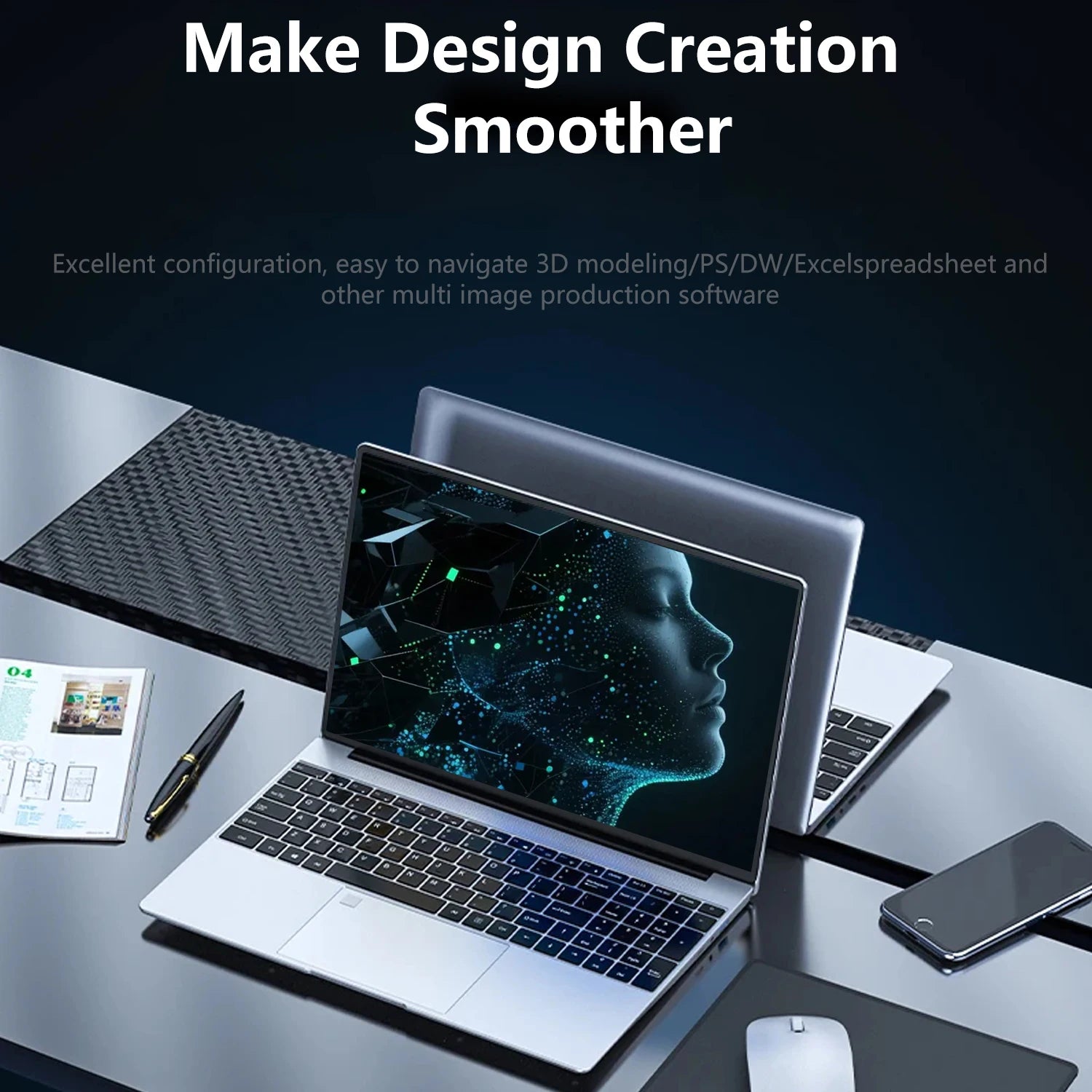 Ultrabook Computer 15.6 Inch Laptop Intel Core i9 10980HK Windows 11 Pro 32GB DDR4 M.2 2TB SSD Fingerprint Unlock WIFI 4K Elite